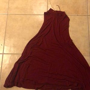 Small red dress with no sleeves